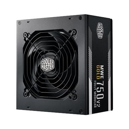 SURSA COOLER MASTER  750W (real), MWE Gold 750 V2, silent HDB fan 120mm, 80 Plus Gold, 4x PCI-E (6+2), 12x S-ATA, modulara "MPE-7501-AFAAG-EU",  (timb Sort
