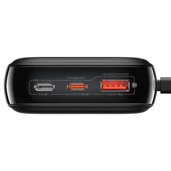 Baseus Qpow PRO Powerbank with Lightning cable USB-C / USB / 20000mAh / 20W