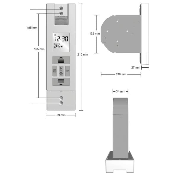 Schellenberg 22727 RD65 PLUS Elektrisk rullgardin 23 mm Dragkraft (max.) 45 kg Inbyggnad
