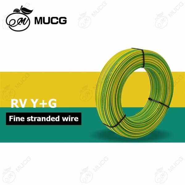 Kobbertråd, 100m/rulle, Elektrisk Kabel, Gul, 100m, 19 AWG - 0,75mm2