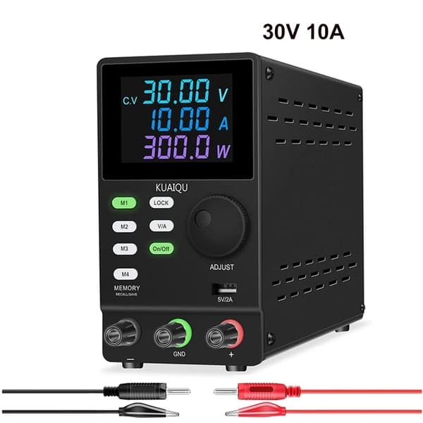 Laboratorie strømforsyning, programmerbar, justerbar spænding, hukommelseslagring, Standard 30V10A, AC 220V