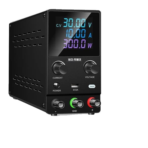 Laboratorie strømforsyning, justerbar spænding, reguleret output, Program 30V10A, AC 220V