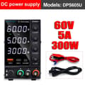Miniatyrbillede 2 af 2: DC Strømforsyning, Justerbar Spænding, Skiftende AC Input, DPS1203U 120V 3A