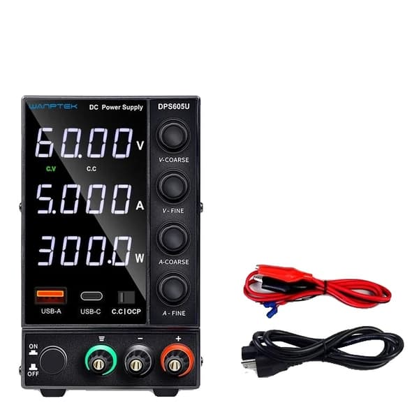 DC Strømforsyning, Justerbar Spænding, Skiftende AC Input, DPS1203U 120V 3A DPS605U 60V 5A