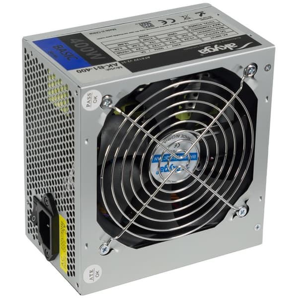 Akyga Basic AK-B1-400 strømforsyning (400 W; Passiv; 120 mm)