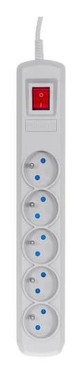 Miniatyrbillede 1 af 3: Activejet overspændingsbeskytter 5gn/1,5m/cz (10A; 2300W) 1,5m; grå farve