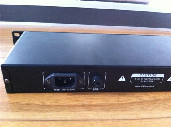 DMX512 Forstærker Splitter, Gratis Fragt, 6 Kanal 8 Output Porte