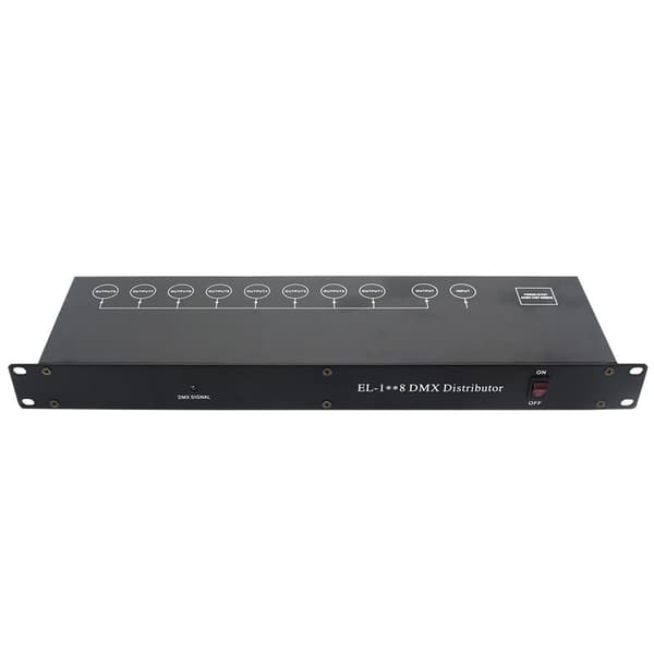 DMX512 Forstærker Splitter, Gratis Fragt, 6 Kanal 8 Output Porte