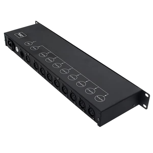 DMX512 Forstærker Splitter, Gratis Fragt, 6 Kanal 8 Output Porte