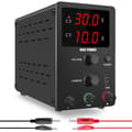 Miniatyrbillede 2 af 2: Laboratorieomskifterstrømforsyning, Justerbar Spænding, Multi-enhedskompatibilitet, 3cifre 30V10A Sort, AC 220V
