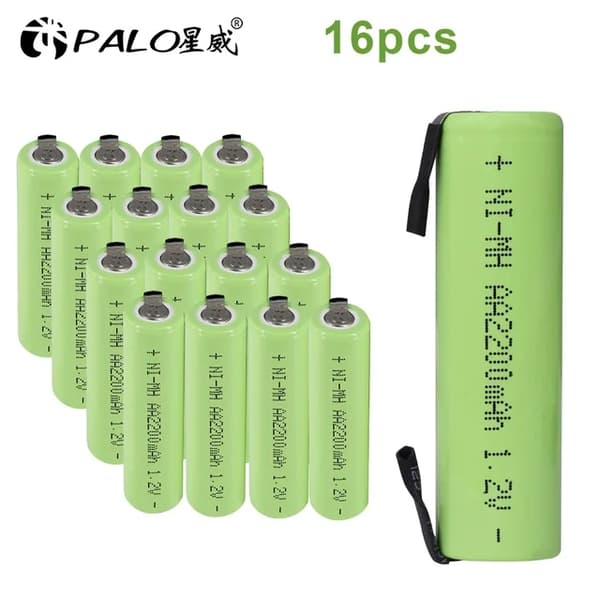 Genopladeligt batteri, 12V, 2200mah, 16PCS
