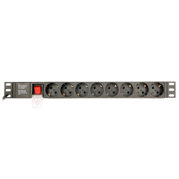 Rack PDU med switch og 8 Schuko-stik