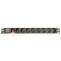 Miniatyrbillede 2 af 3: Rack PDU med switch og 8 Schuko-stik
