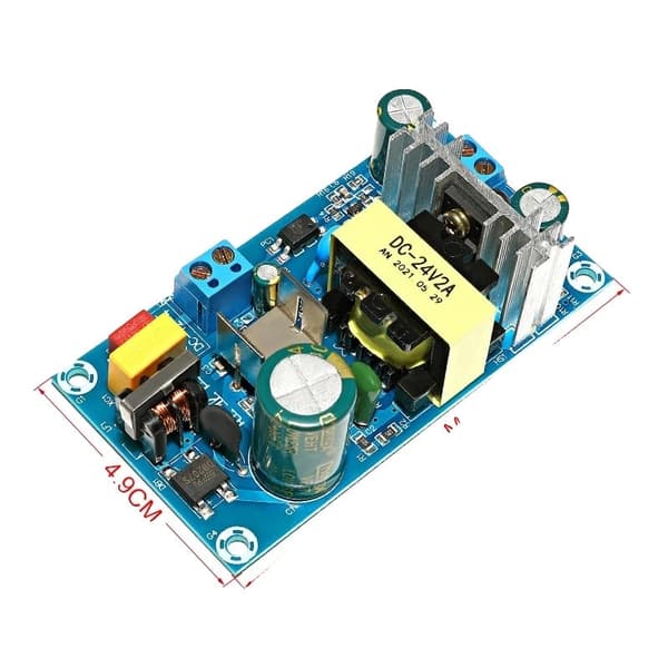 Strømforsyningsmodul, AC110V/220V til DC 12V 24V 36V 48V, Bare kredsløbskort, 24V2A