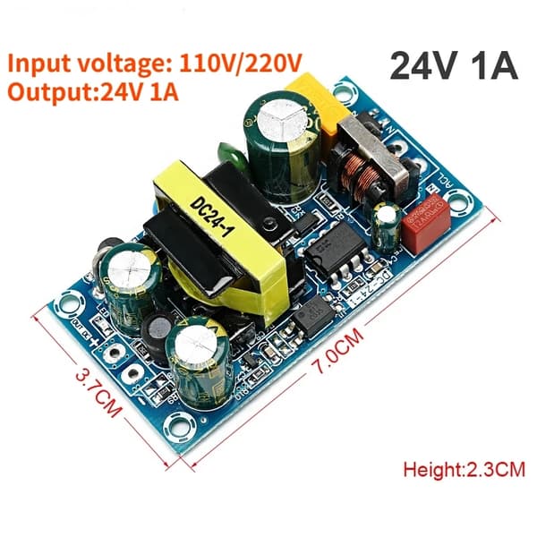 Strømforsyningsmodul, AC110V/220V til DC 12V 24V 36V 48V, Bare kredsløbskort, 24V2A