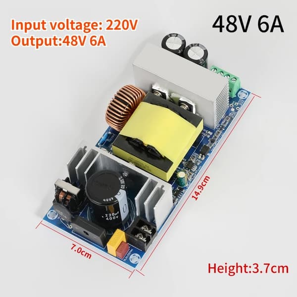 Strømforsyningsmodul, AC110V/220V til DC 12V 24V 36V 48V, Bare kredsløbskort, 24V2A