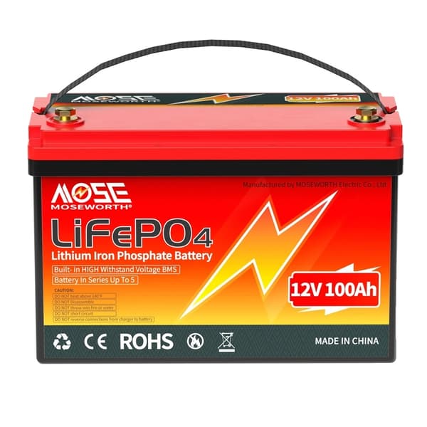 Litiumakku, 12V 100Ah, Sisäänrakennettu BMS, 12V 100Ah
