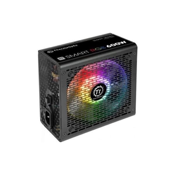 Smart 600W RGB (80+ 230V EU, 2xPEG, 120mm, Single Rail) Sort