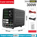 Miniatyrbillede 2 af 2: Justerbar DC-strømforsyning, LED digital display, stabiliseret output, (0-120V 0-3A)EU-stik