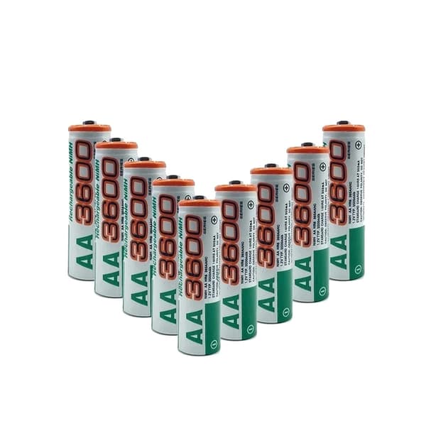 1,2V genopladelige AA-batterier, kapacitet på 3600mAh, CE-certificeret,40 stk. batterier
