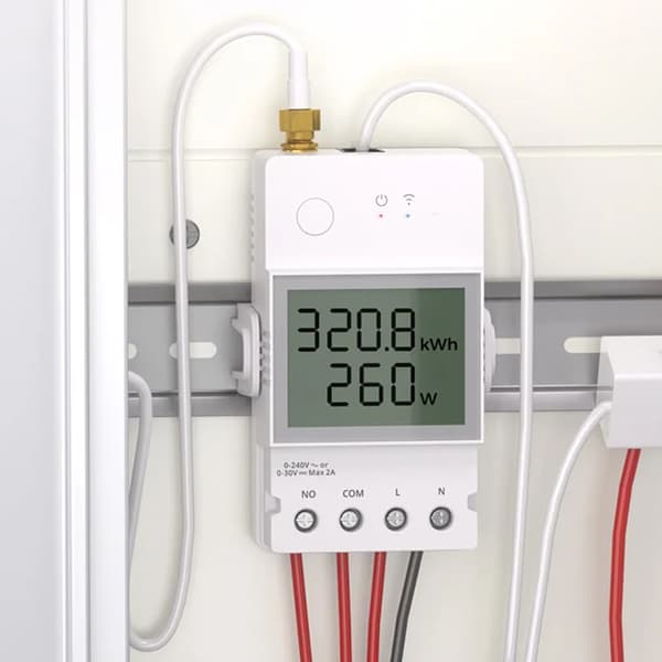 Sonoff Powct 100A sähkönkulutusmittari reaaliaikaisella seurannalla ja älykkäillä ominaisuuksilla