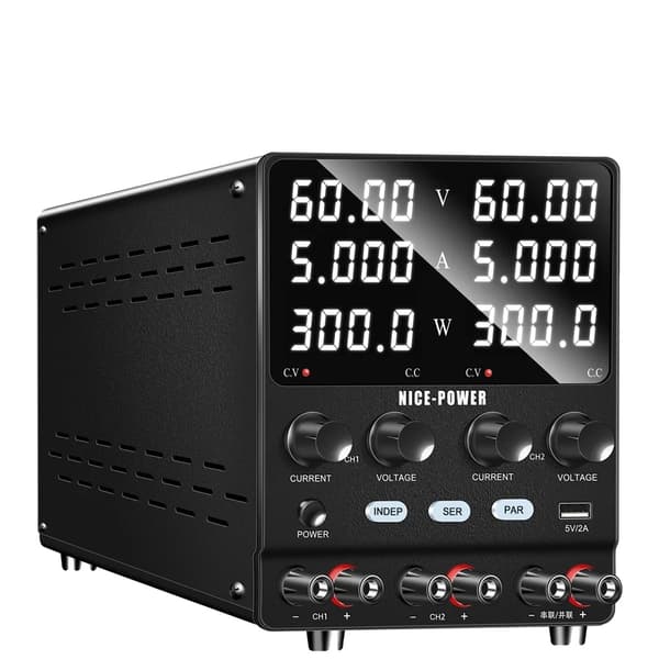 DC Strømforsyning, Justerbar Spænding 30V eller 60V, Udgange Strøm 5A eller 10A,220V, 30V 5A
