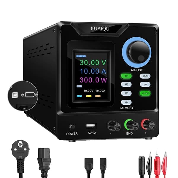 Ohjelmoitava tasavirtalähde, Ulostulo 30V 10A, Muistivarasto-ominaisuus,AC 220V, 30V 10A 300W 30V 10A 300W