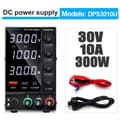Miniatyrbillede 2 af 2: Justerbar DC Strømforsyning, 30V 10A, USB Hurtigopladning,110/220V±15%, DPS3010U 30V 10A