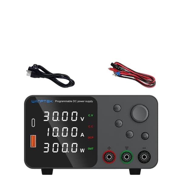 Wanptek DC Strømforsyning, Udgange Spænding 30V/60V/120V, Justerbar Strøm Op til 10A,TPS3010