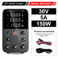 Miniatyrbillede 2 af 2: Wanptek DC Strømforsyning, Udgange Spænding 30V/60V/120V, Justerbar Strøm Op til 10A,TPS3010