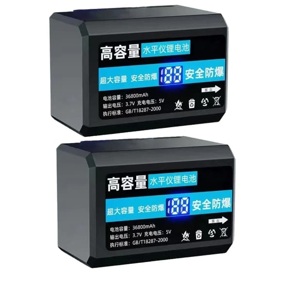 Genopladeligt lithiumbatteri, høj kapacitet 36800mAh, fleksible muligheder tilgængelige,1oplader.1batteri