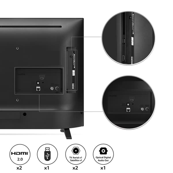 LG 32LQ630B6LA 32" Smart-TV - HD-Skjerm med Active HDR og AI-Prosessor