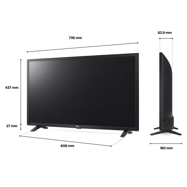 LG 32LQ630B6LA 32" HD Smart TV med α5 Gen5 AI-processor og webOS