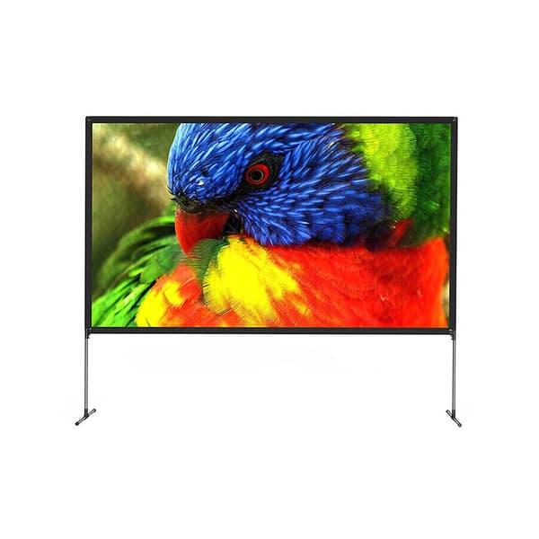 BlitzWolf 100" Projektorduk med stativ – bärbar och perfekt för 4K-visning