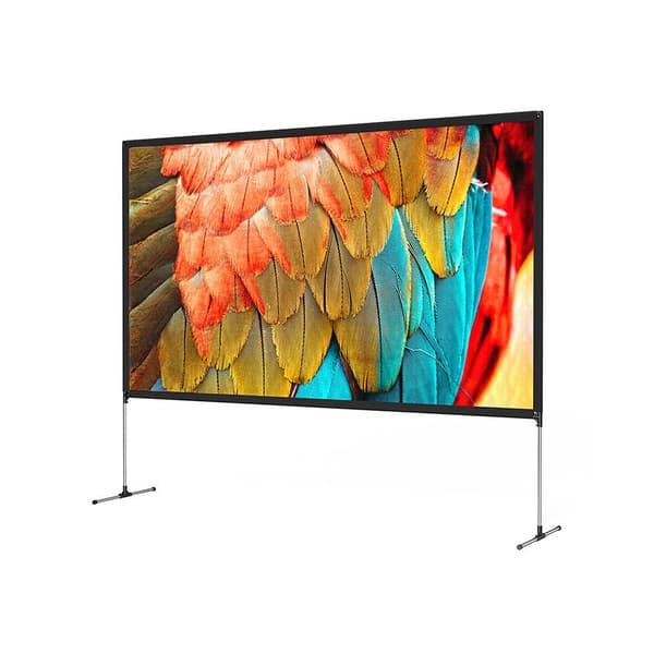 BlitzWolf 100" Projektorduk med stativ – bärbar och perfekt för 4K-visning