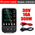 Miniatyrbillede 2 af 2: Programmerbar DC-strømforsyning, 300W udgangseffekt, firecifret display,APS3010H 30V 10A