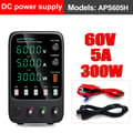 Miniatyrbillede 2 af 2: Programmerbar DC-strømforsyning, 300W udgangseffekt, firecifret display,APS605H 60V 5A