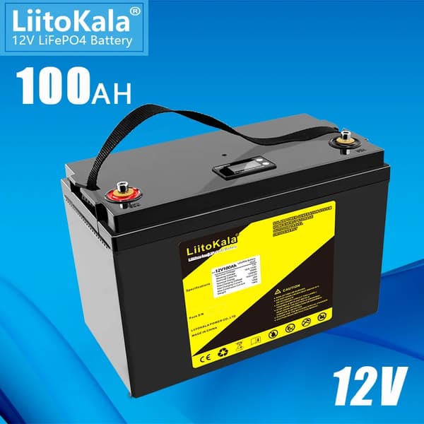 LiFePO4 Syklinen Akka, 12V, 100Ah-150Ah Kapasiteetti,12.8V100Ah(Näyttö)