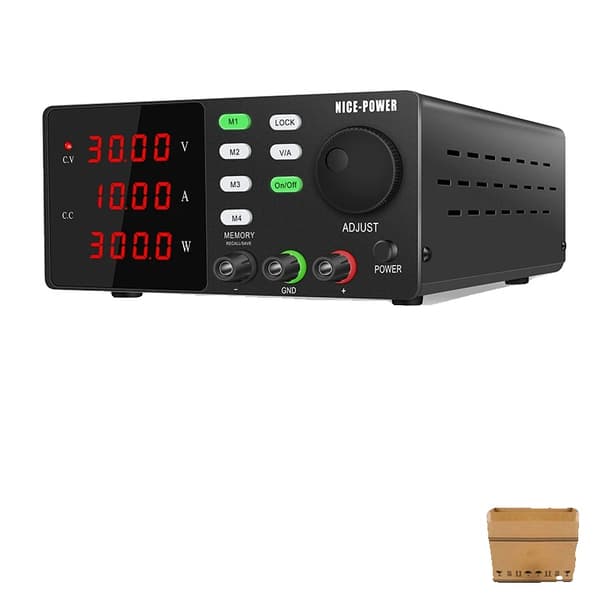 Programmerbar DC-strømforsyning, justerbar 30V, 5A/10A udgang,30V 10A-RS232 port, 220V