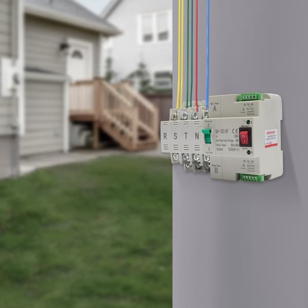 Dual-Power Automatisk Överföringsbrytare, Sömlös Strömövergång, Kompakt Design,100A