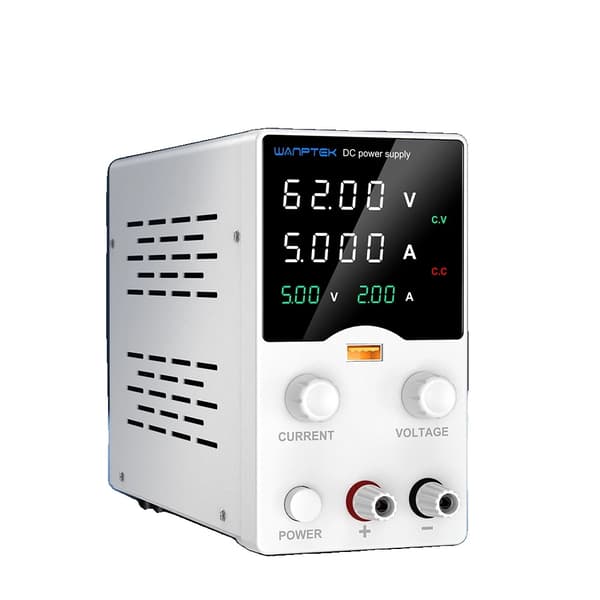 Laboratorie DC-strömförsörjning, justerbar spänningsutgång, encoderjusteringsfunktion,GA605B 62V 5A