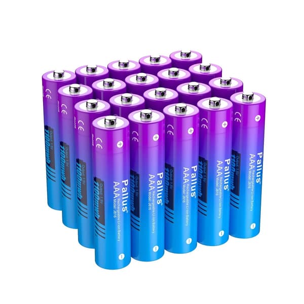 Genopladeligt Li-Ion-batteri, 1100mWh kapacitet, 2000mA kontinuerlig udgang,20 pc batteri, 1,5v