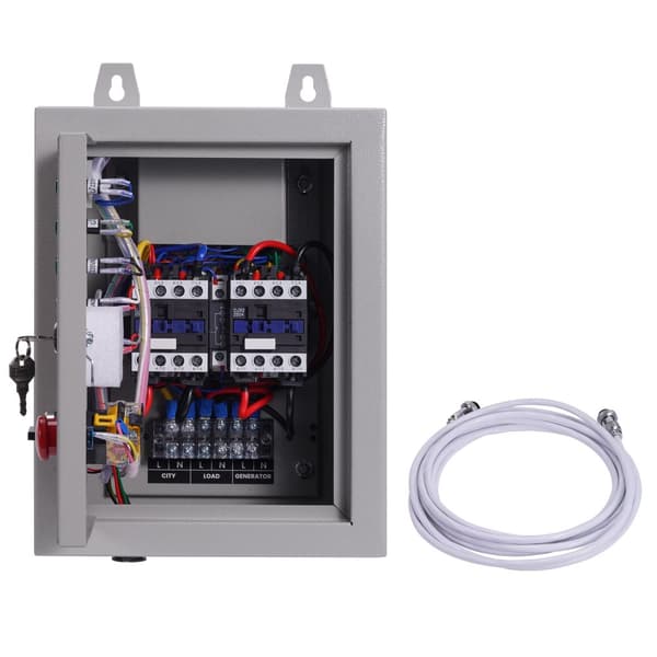 Automatisk överföringsswitchpanel, stöder 5KW och 10KW generatorer, 7-stiftsanslutning, brett temperaturområde
