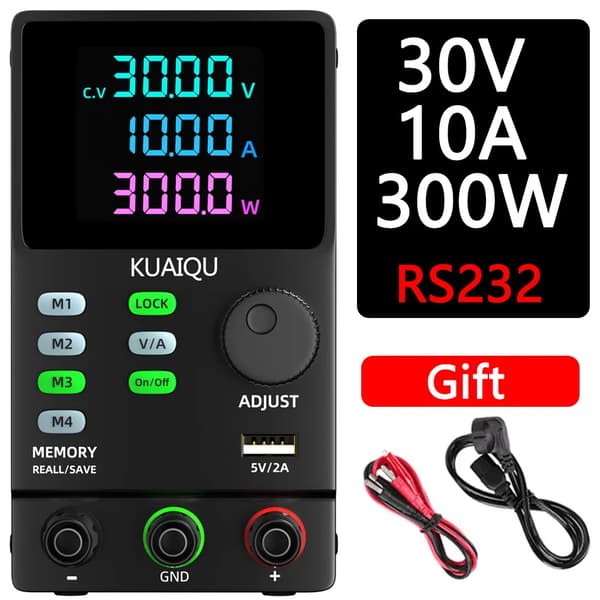 Pöytätason virtalähde, 30V lähtö, 10A virta,Ohjelmoitava 30V 10A, 220V AC