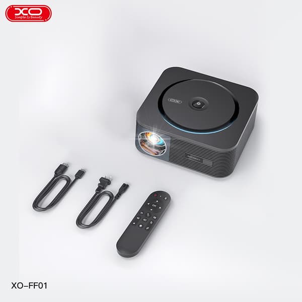 XO FF01 LED-projektori Full HD 3000 lm, Android, HDMI/USB, 30–120”, 7 W kaiutina