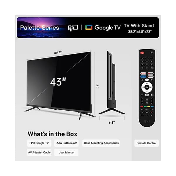 FPD G900 43" LED 4K Google TV