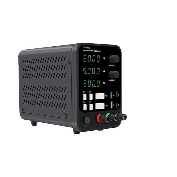 Programmabel DC-strømforsyning, justerbar udgangsspænding 0-30V, 0-60V, 0-120V,AC 110V-220V, EU stik, SU6005(0-60V 0-5A)