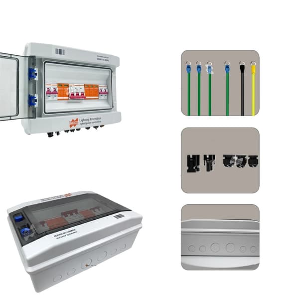 Hybrid Power Control Box, Nominel spænding 12V/24V/48V, Maks DC spænding 600V,med tråd