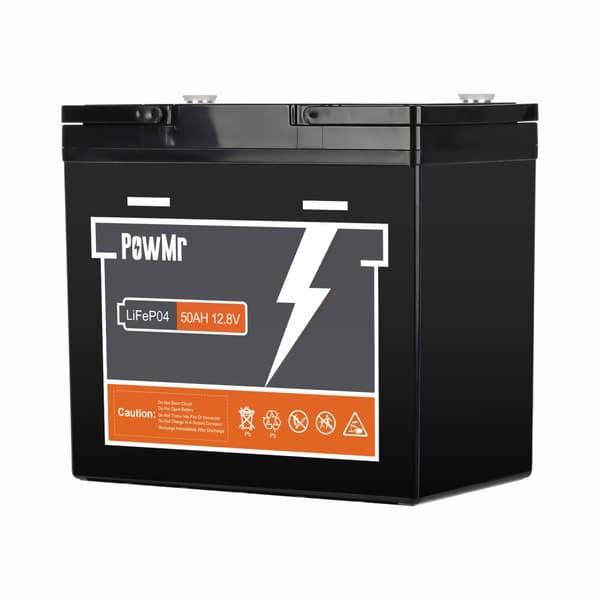 LiFePO4 batteripakke, 50AH kapacitet, 12,8V spænding,50AH 12V