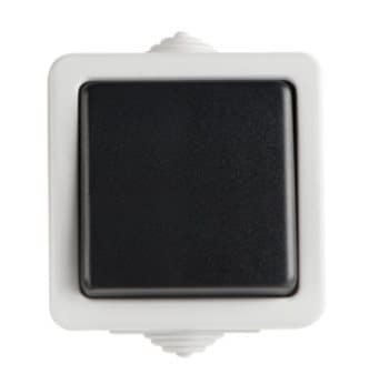 Kanlux TEKNO 05-1000-143 Enkeltpolet afbryder sort/grå Model: 25348